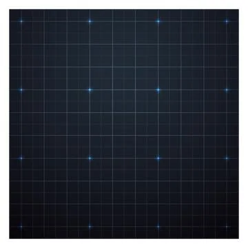Futuristic square grid. Digital screen with line pattern Stock Illustration