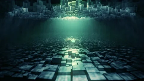 Futuristic stage. Modern background technologies. Virtual reality space. Stock Footage 199274338