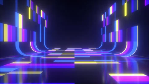 Futuristic Stage Podium Loop Background Video stock 306618089