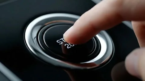 Futuristic Start 2026 Button Activated by Finger Touch. Stock Footage 317801259