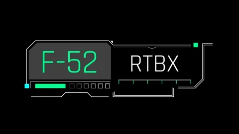 Futuristic Status Panel With Numeric Identifier And Compact System Interface Stock Footage 344960940