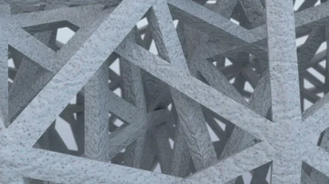 Futuristic stone construction.Seamless loop Stock Footage 46973007