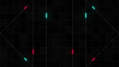 Futuristic stream of neon rays. Particle trails background. Communication Stock Footage 278716983