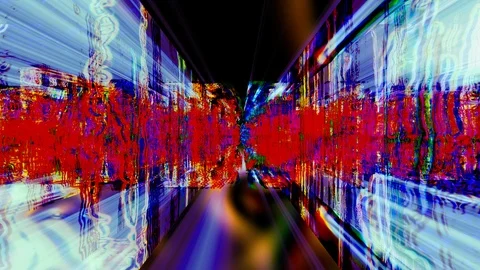Futuristic Streaming Technology Digital Light Abstraction Stock Footage 89727999