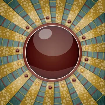 Futuristic sun. Stock Illustration