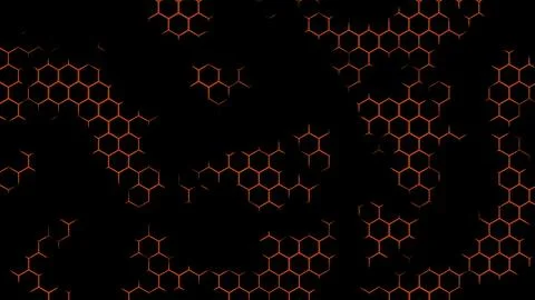 Futuristic surface concept with hexagons. Design. Trendy sci fi technology Illustrazione stock