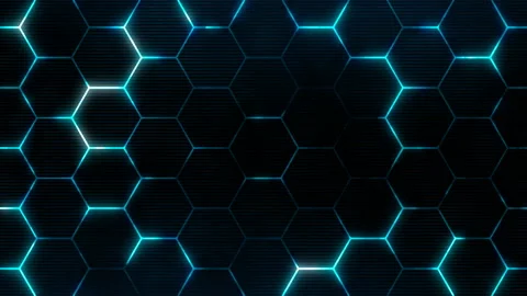 Futuristic surface concept with hexagons. Stock Footage 132124399