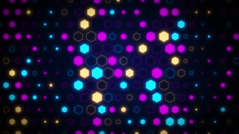 Futuristic surface concept with hexagons.  Stock-Footage 268576527