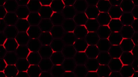 Futuristic surface concept with hexagons. Trendy sci-fi technology background Stock Footage 139582226