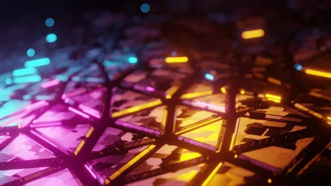 Futuristic surface concept Trendy sci-fi technology background business abstrac  Stock Footage 141624546