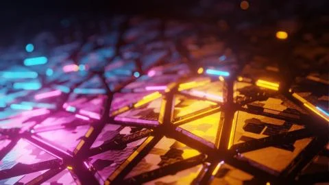 Futuristic surface concept Trendy sci-fi technology background business abstrac  Illustrazione stock