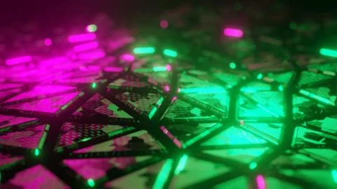 Futuristic surface concept Trendy sci-fi technology background business abstrac  Stock Illustration