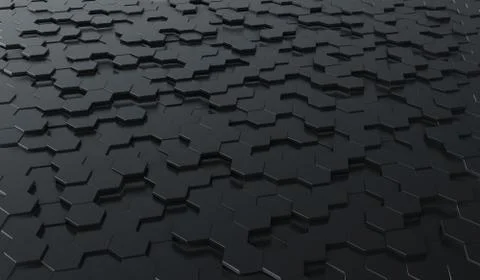 Futuristic surface honeycom hexagon pattern Stock Illustration