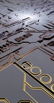 Futuristic surface of low-poly elements and parts. illustration in the style 库存插图