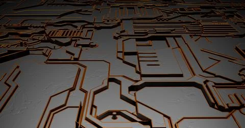 Futuristic surface of low-poly elements and parts. illustration in the style イラスト素材