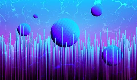 Futuristic Synthwave Background 스톡 일러스트