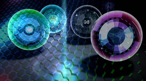 Futuristic System and access control Stock Footage 40483105