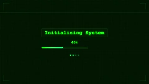 Futuristic System Boot Sequence Animation. Stock-Footage 322095418