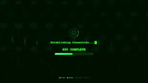 Futuristic System Boot Sequence Animation. Stock-Footage 322095468