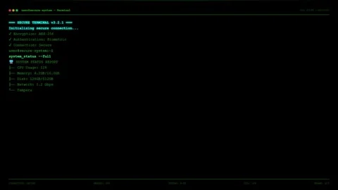 Futuristic System Boot Sequence Animation. Stock-Footage 322095469
