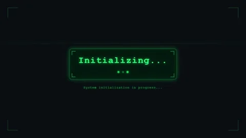 Futuristic System Boot Sequence Animation. Stock-Footage 322095559
