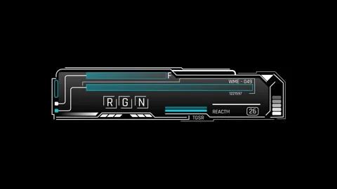 Futuristic System Reactivation Information Panel With Status Indicators Stock Footage 341520767