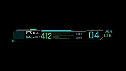 Futuristic System Status Panel With Numeric Data And Local Control Interface Stock Footage 344960994