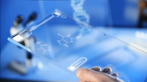 Futuristic Tablet 스톡 동영상 61134423