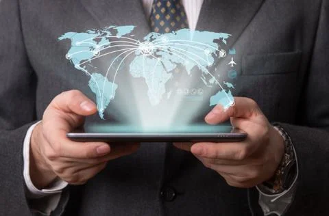 Futuristic tablet Stock Illustration