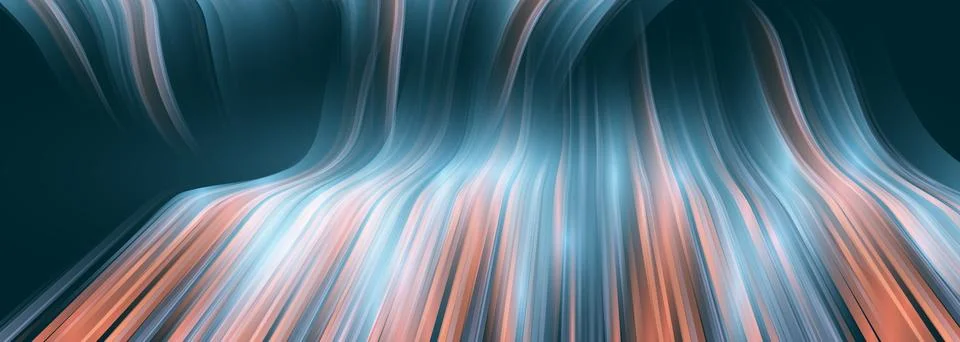 Futuristic tech abstract background with dynamic lines Stock Illustration