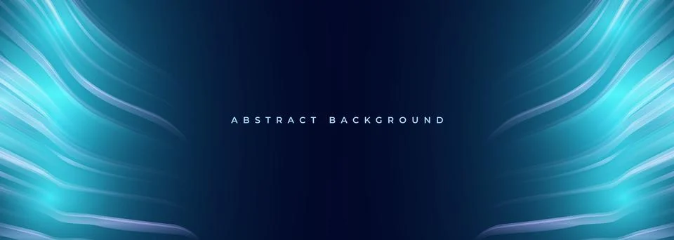 Futuristic tech abstract background with dynamic light blue wings. Stock Illustration