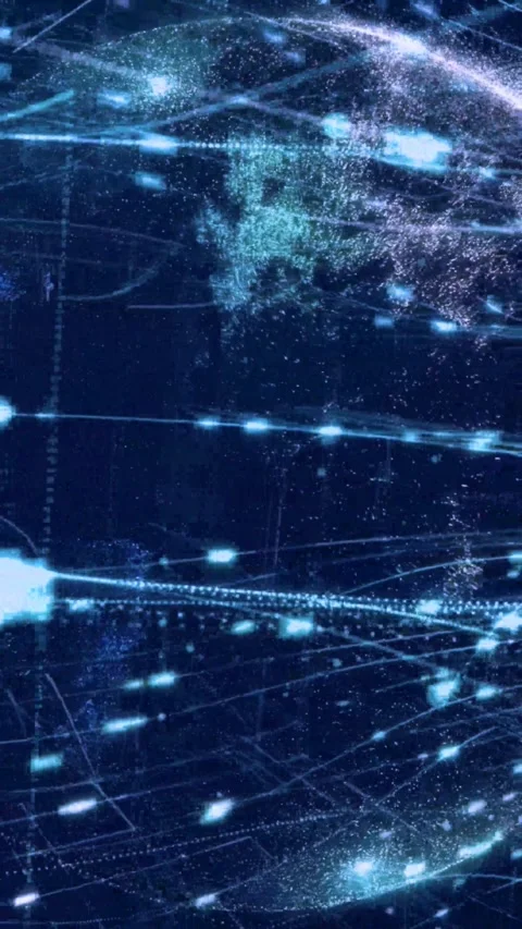Futuristic tech background. Global network Stock Footage 339903053