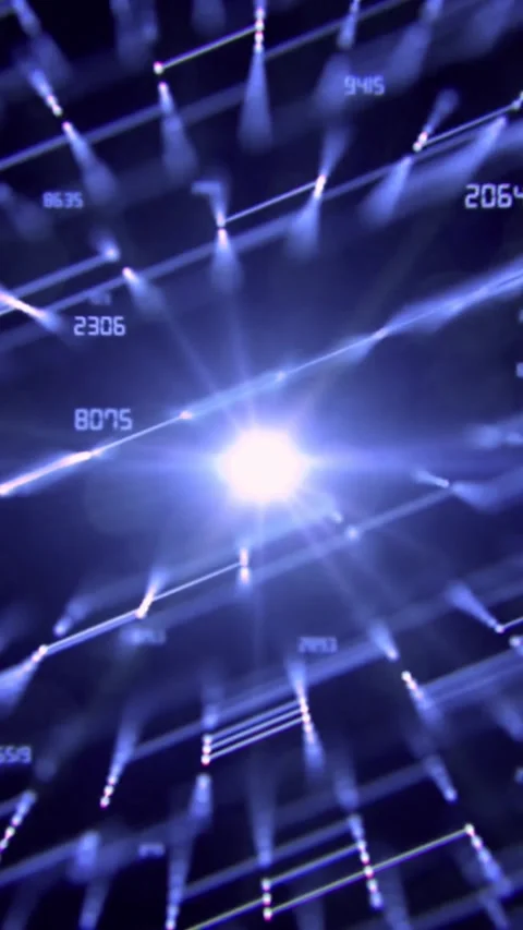 Futuristic tech background. Glowing blue circuit Stock Footage 339903357