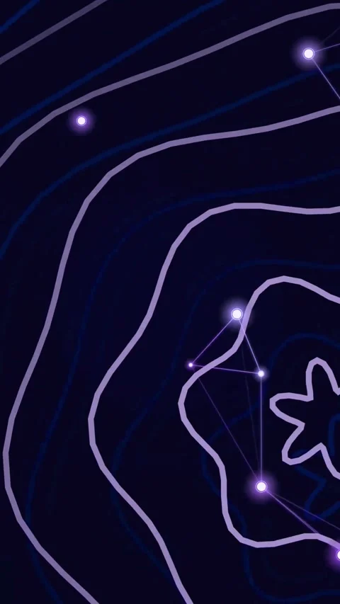 Futuristic tech background. Glowing neon lines Stock Footage 339904108