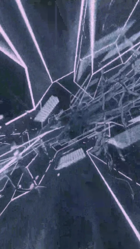 Futuristic tech background. Glowing purple circuit Stock Footage 339903636