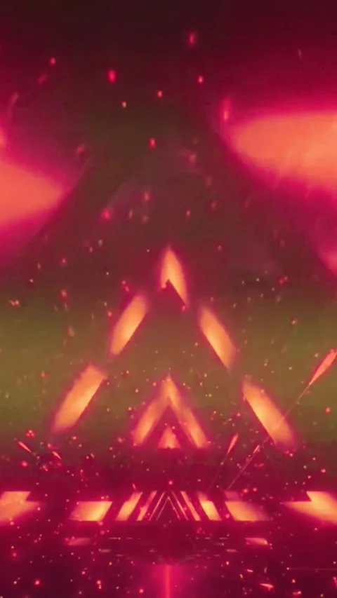 Futuristic tech background. Glowing triangle Stock Footage 339903581