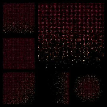 Futuristic tech background. Red yellow blue color theme backgrounds. Gradie.. イラスト素材