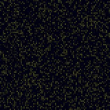 Futuristic tech background. Yellow sparse hexademical background. Big sized.. Stock Illustration