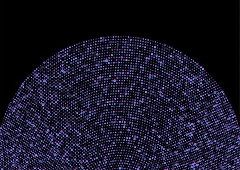 Futuristic tech blue pink halftones dotted circles abstract background 스톡 일러스트