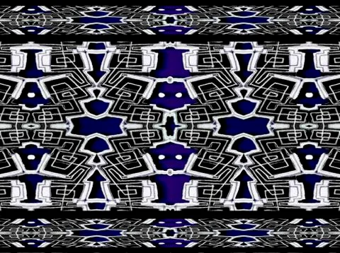 Futuristic Tech Geometric Pattern Illustrazione stock