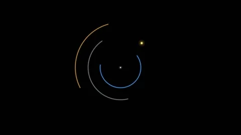Futuristic Tech Loading Screen with Rotating Orbits Video stock 342263440