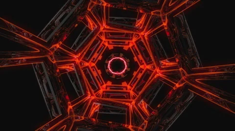 Futuristic Tech Tunnel Stock-Footage 62391441