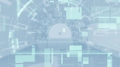 A futuristic techno environment motion background loop animated Video stock 327792284