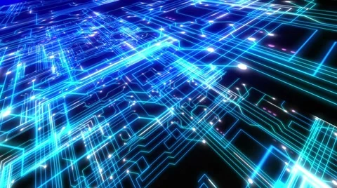 Futuristic technological abstract motion background, seamless loopable. Stock Footage 42727492