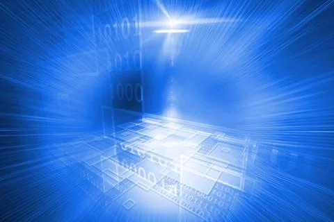 Futuristic technological background Illustrazione stock