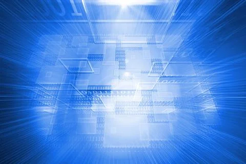 Futuristic technological background Illustrazione stock