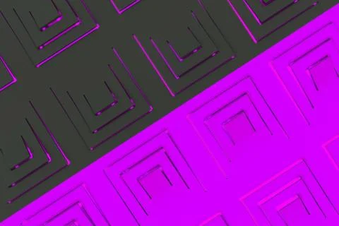 Futuristic technological background made from extruded rectangular shapes Stock Illustration