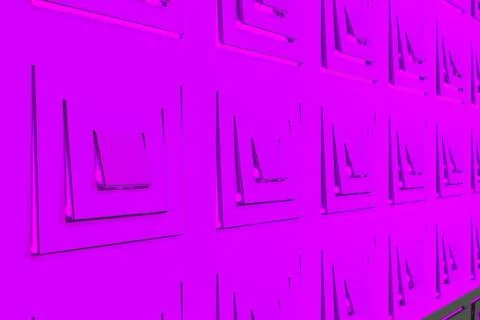Futuristic technological background made from extruded rectangular shapes 库存插图