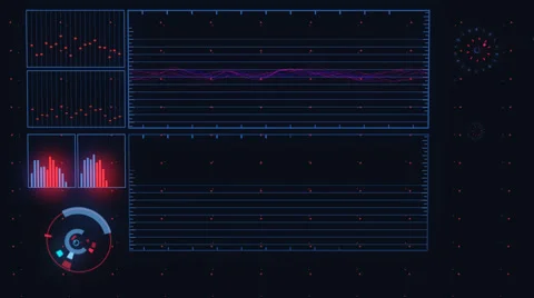 Futuristic Technological Interface Background Stock Footage 44788306