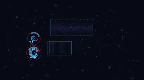 Futuristic Technological Interface Background Stock Footage 44788318